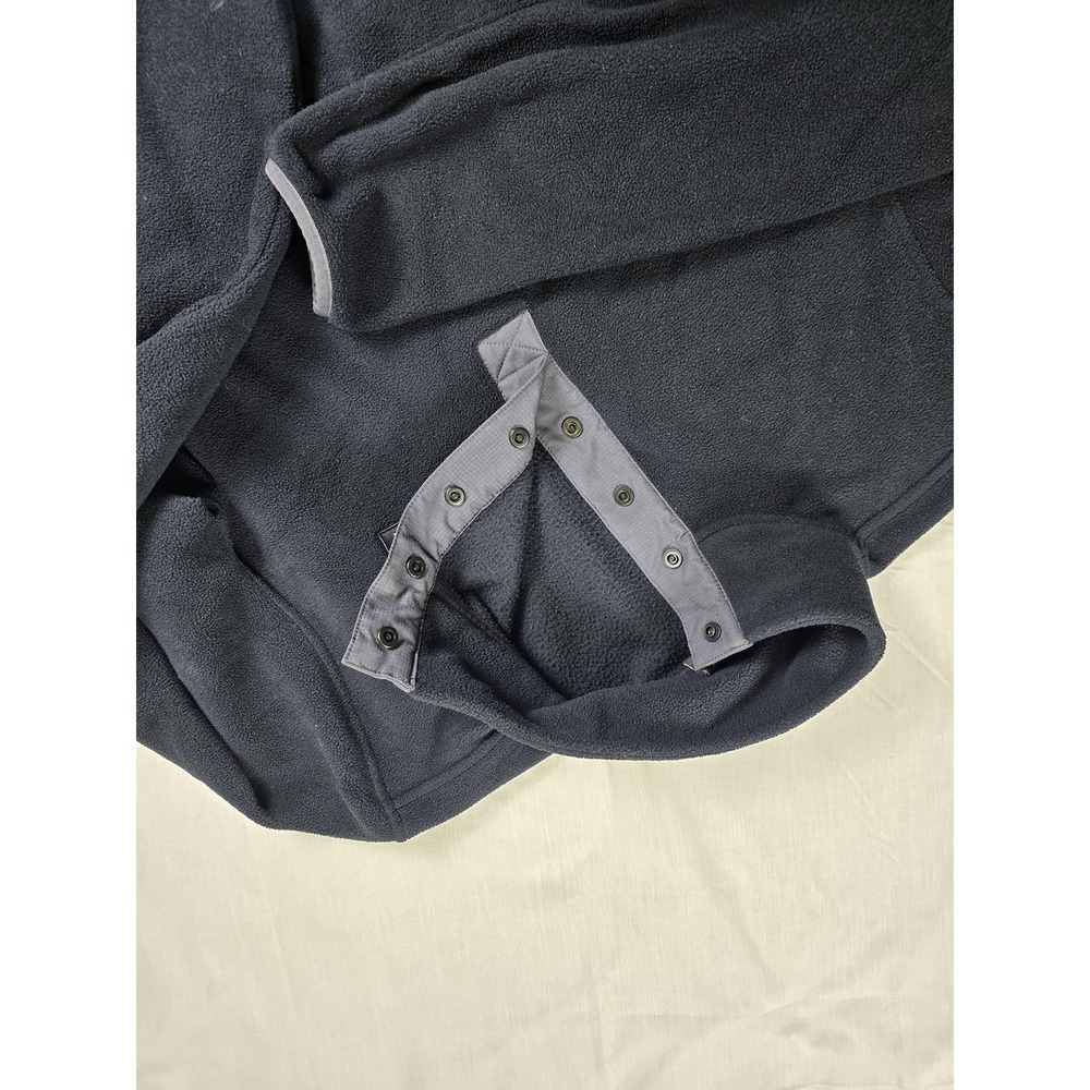 Oakley Fleece Pullover Mens‎ Medium Charcoal Gray Snap Mock Neck Performance Fit